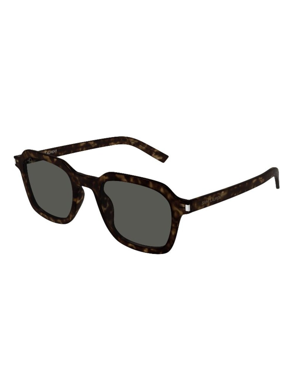 New Saint Laurent Unisex Sunglasses Havana Square Grey Lens Acetate Frame SL 715